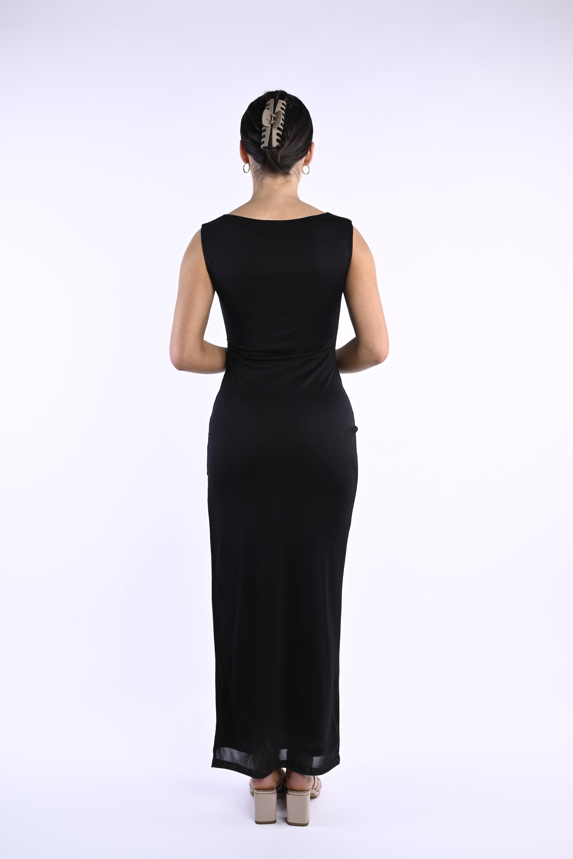 Onyx Opulence Dress | Black Shimmer