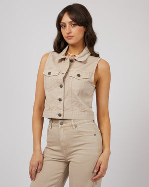 Harper Vest / Beige | All About Eve