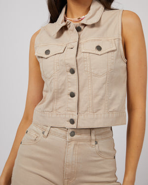 Harper Vest / Beige | All About Eve