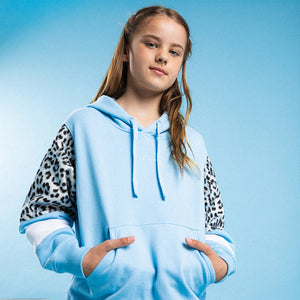 Riley Contrast Hoodie / Blue | Eve Girl Eve Girl