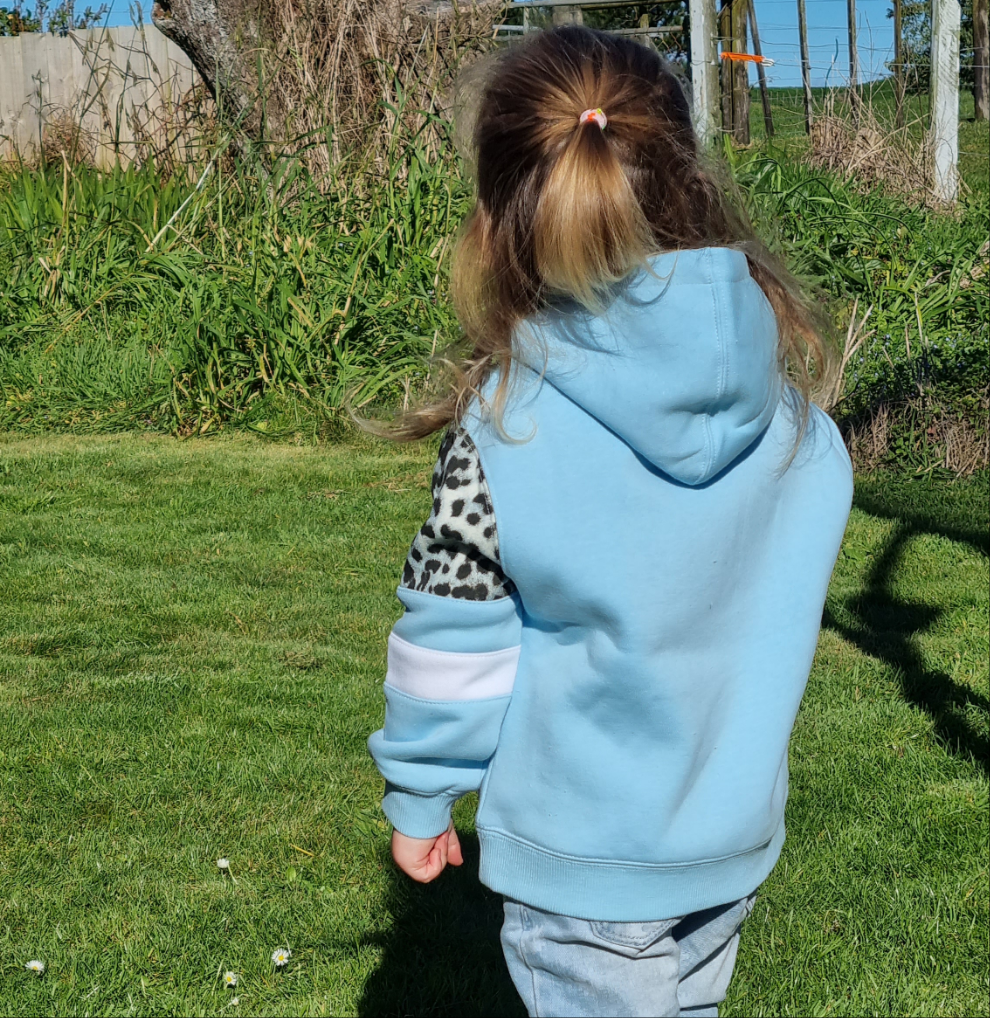 Riley Contrast Hoodie / Blue | Eve Girl Eve Girl