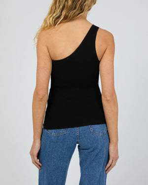 Dustin One Shoulder Top / Black | Silent Theory