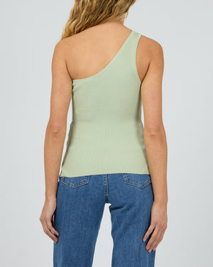 Dustin One Shoulder Top / Sage | Silent Theory