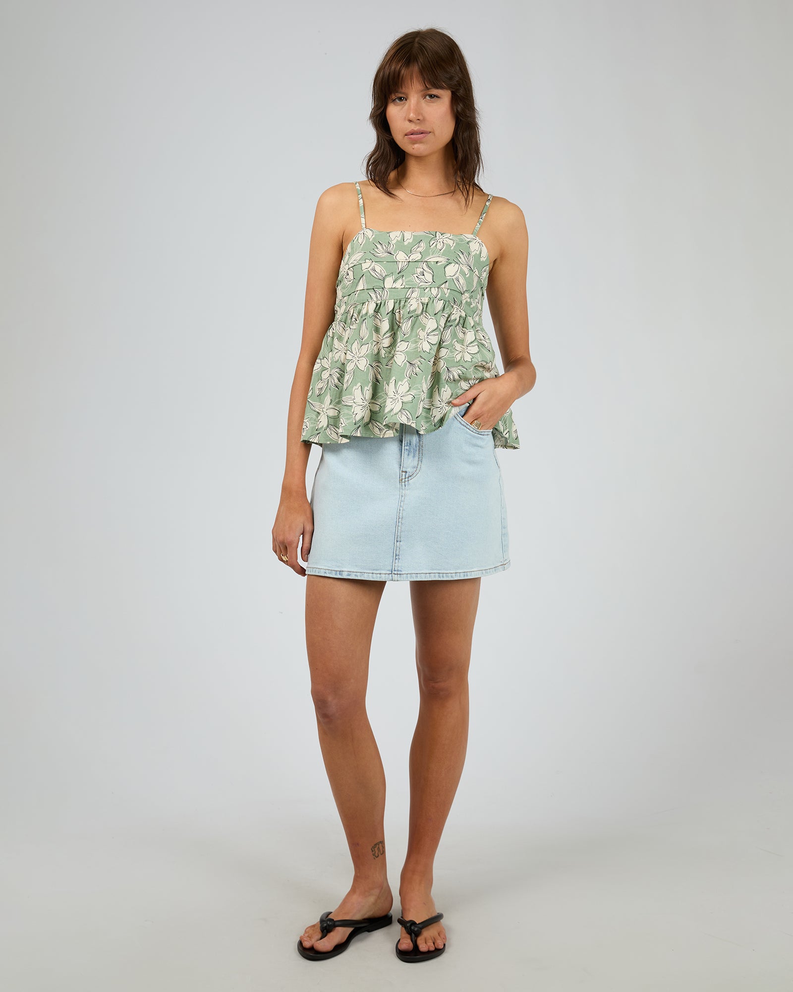 Eden Top / Sage Floral | Silent Theory