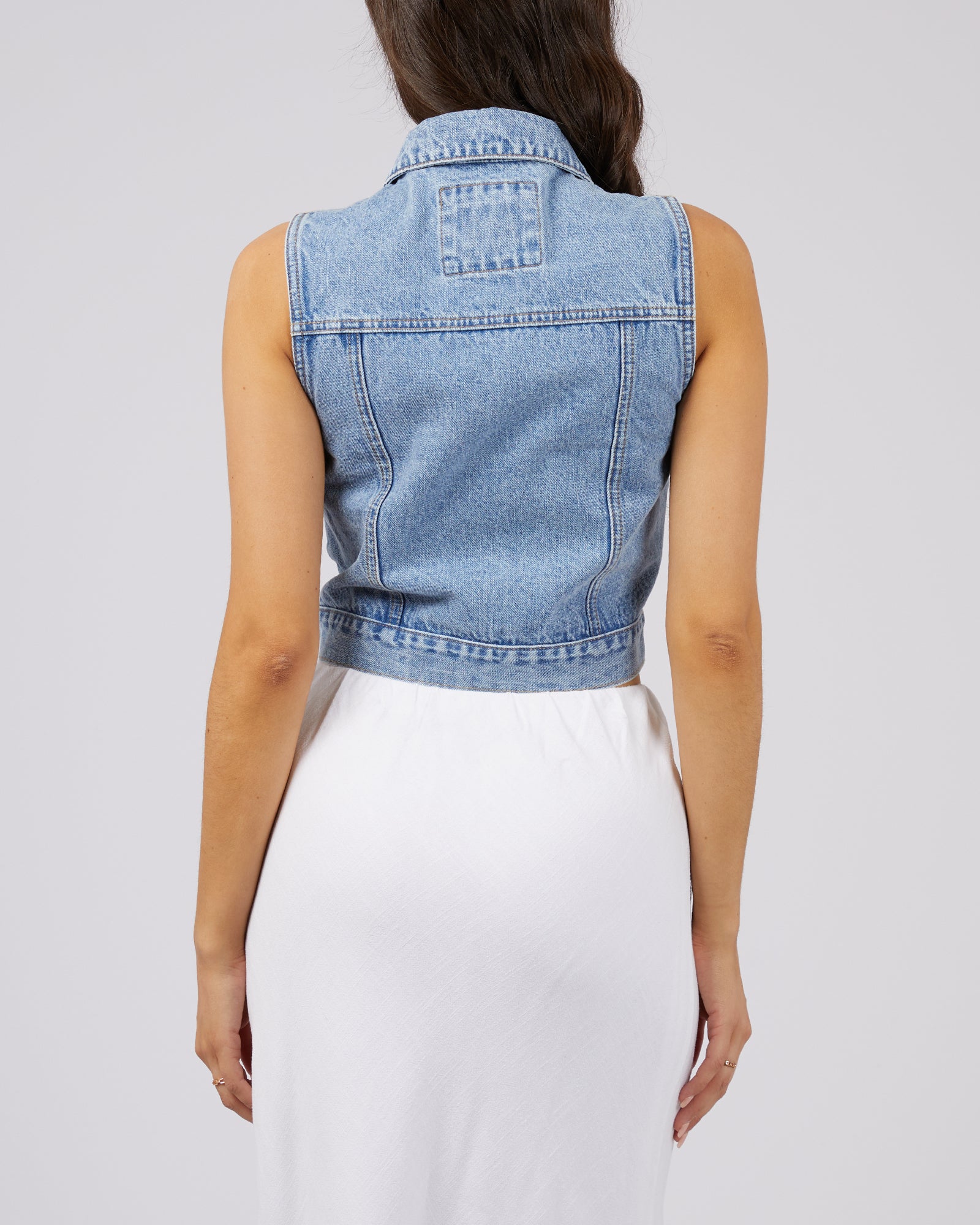 Harper Vest / Light Blue | All About Eve