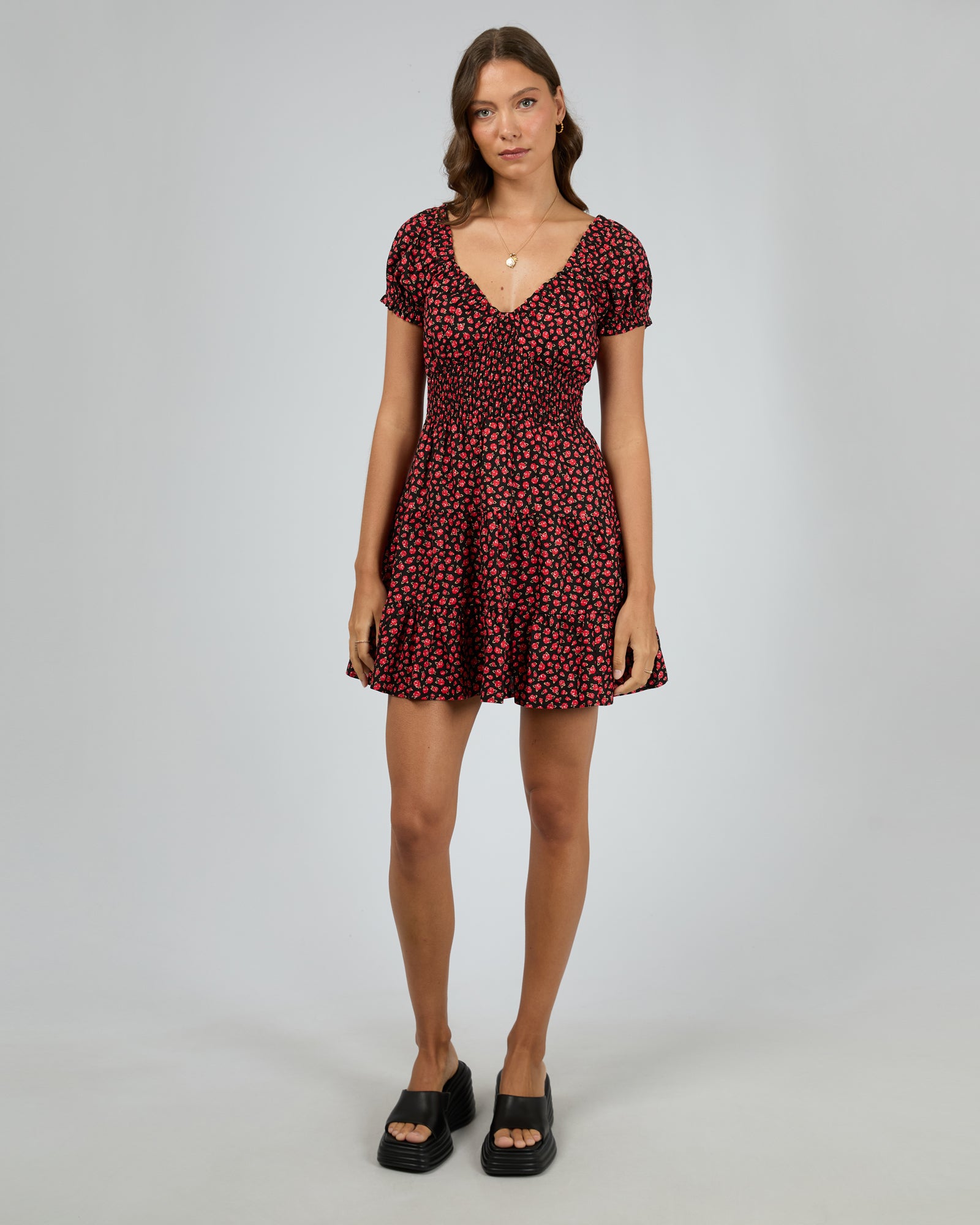 Lana Mini Dress / Red Rose | All About Eve