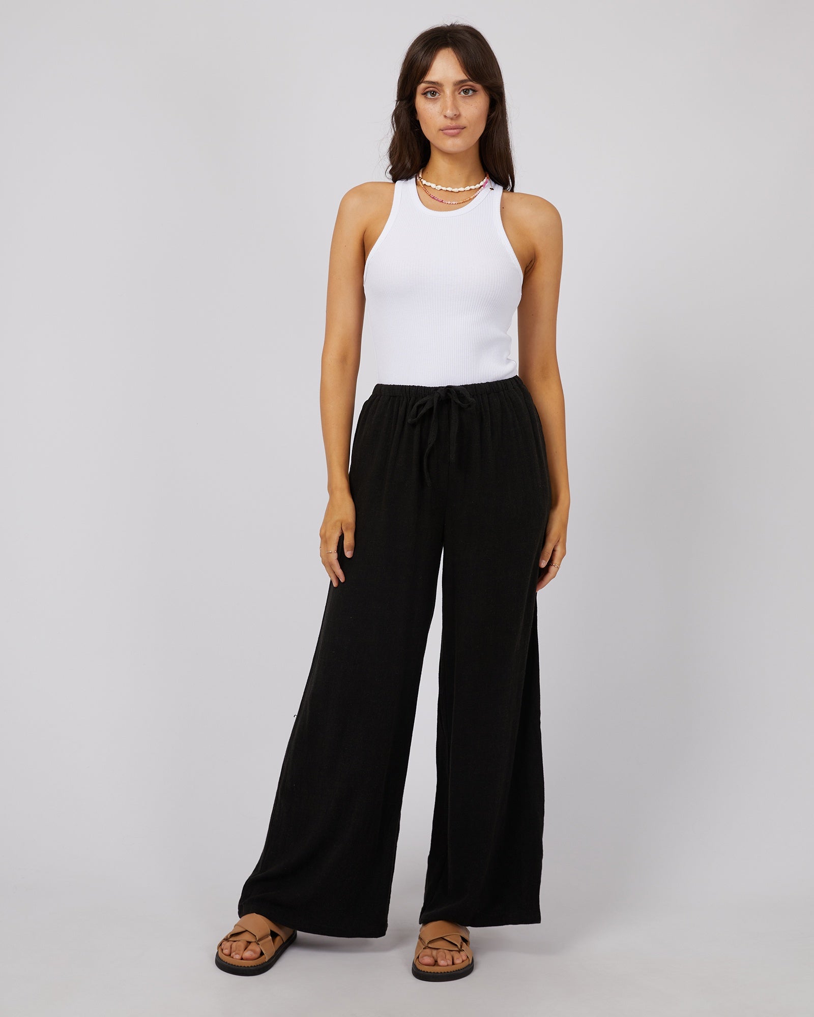 Luxe Linen Pants / Black | All About Eve