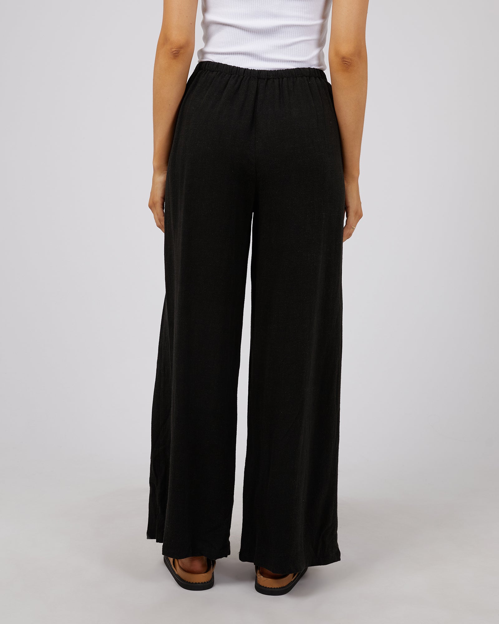 Luxe Linen Pants / Black | All About Eve