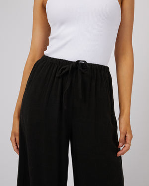 Luxe Linen Pants / Black | All About Eve