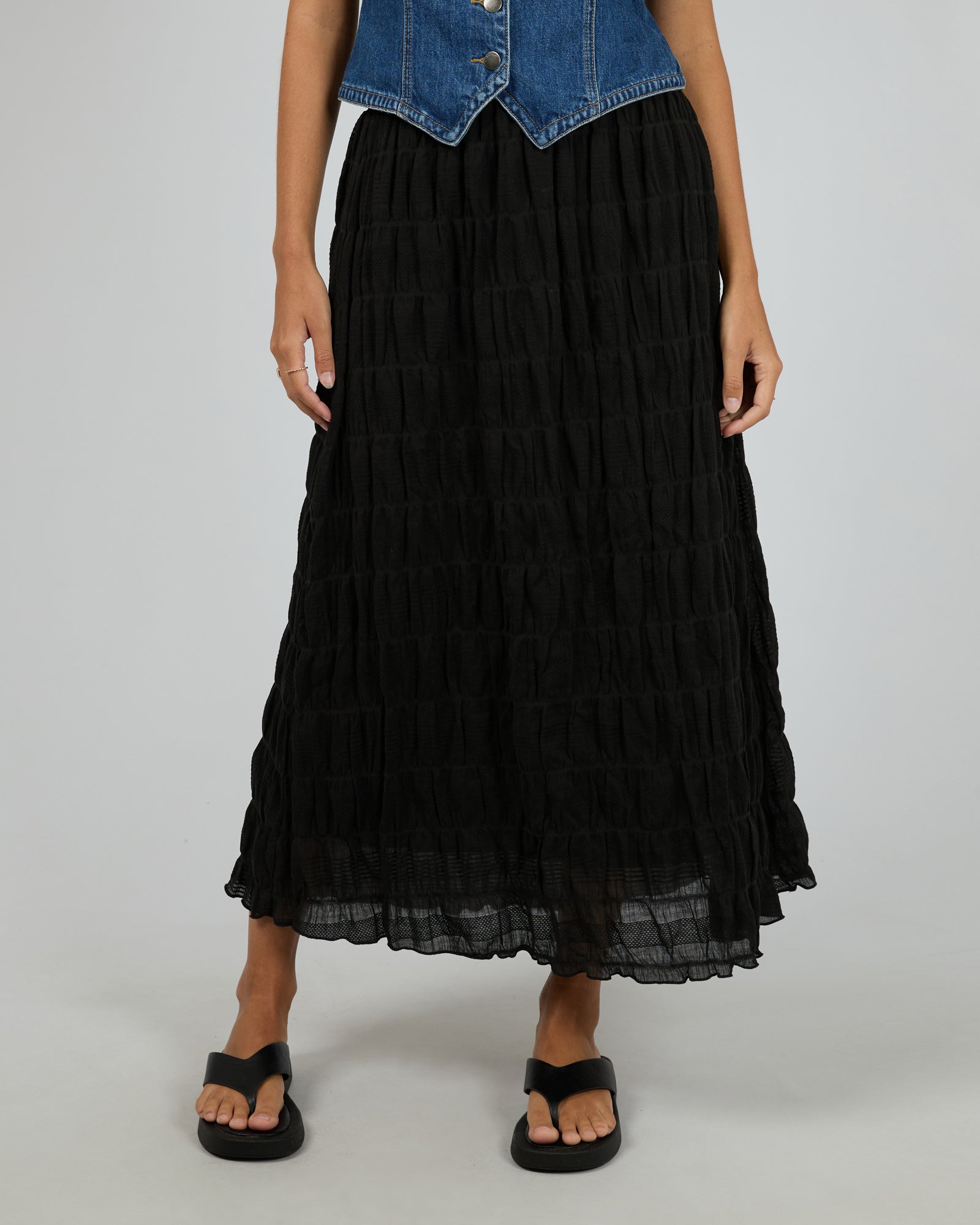 Maude Maxi Skirt / Black | All About Eve