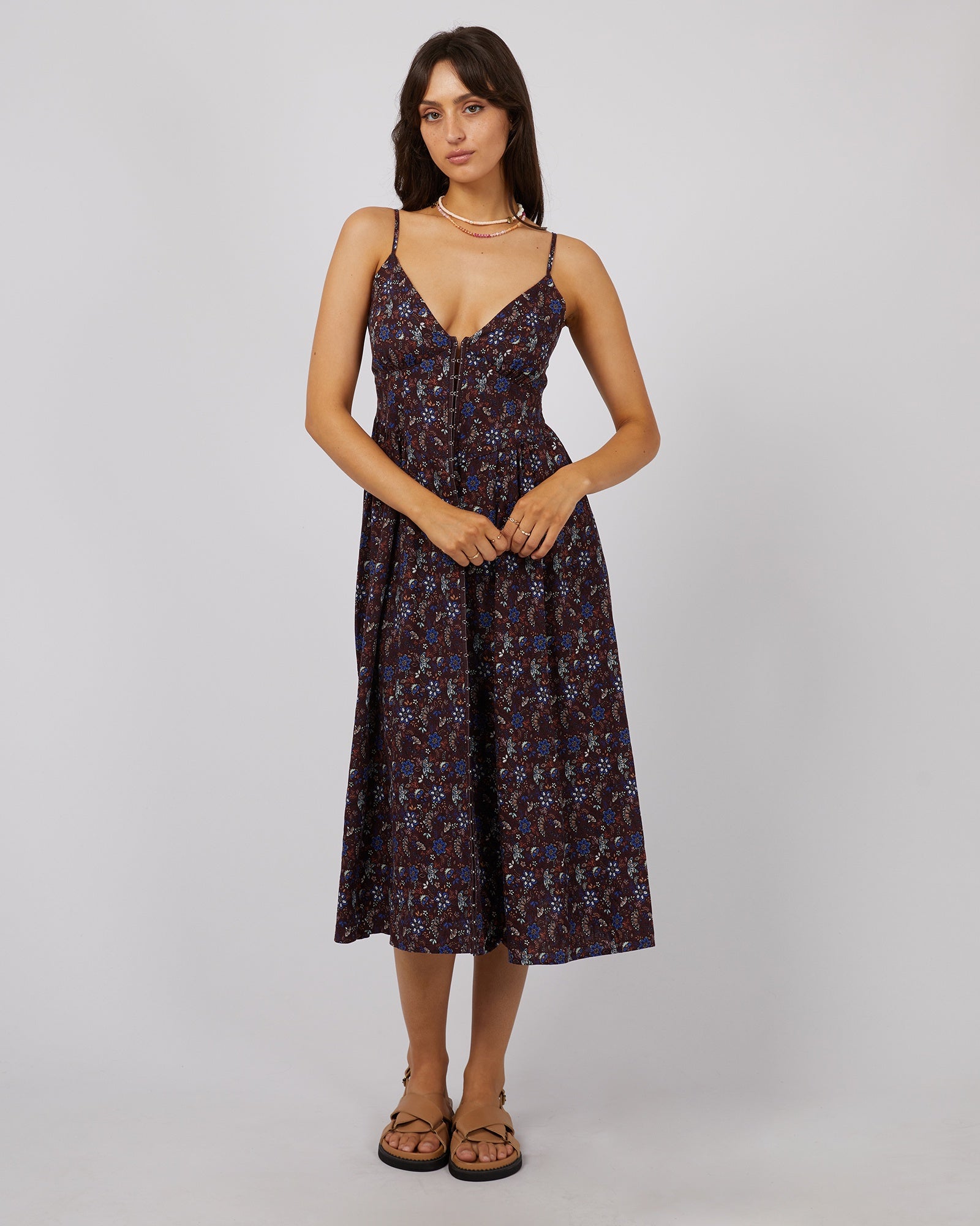 Millie Floral Print Midi Dress | All About Eve