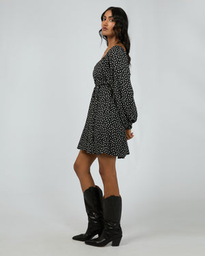 Wren Long Sleeve Mini Dress / Black | All About Eve