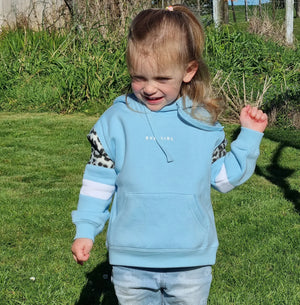 Riley Contrast Hoodie / Blue | Eve Girl Eve Girl