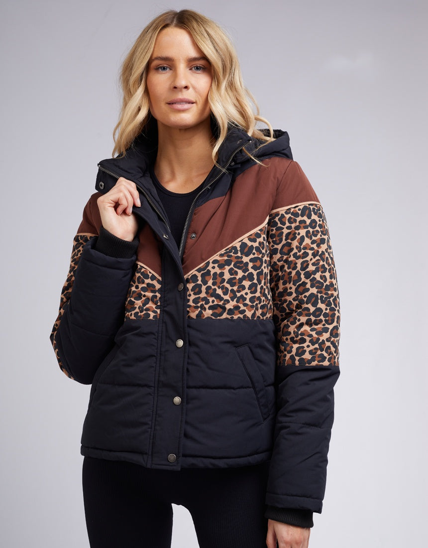 All saints leopard puffer deals